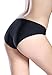 Wealurre Seamless Underwear Invisible Bikini No Show Nylon Spandex Women Panties (Black,M)