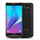 Note 5 Battery Case, SQDeal [U.S.Stock] Portable Slim 4200mAh Extented Backup Battery Charger Case for Samsung Galaxy Note 5 (Black)