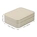 B.Catcher Jewelry Box for Women Small and Portable Golden PU Leather Jewelry Travel Case