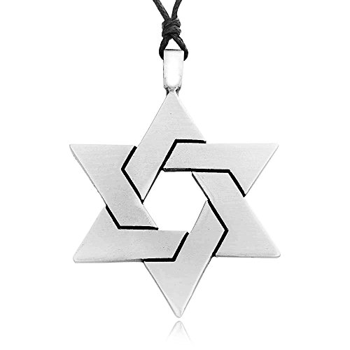 Dan's Jewelers Giant Jewish Star of David Necklace Pendant, Fine Pewter Jewelry