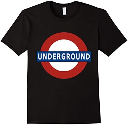 Men's London Underground T-Shirt Small Black
