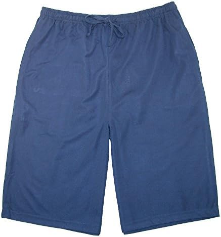 Ten West Apparel Men's Knit Men's Sleep Shorts with Pockets, XXL, Navy