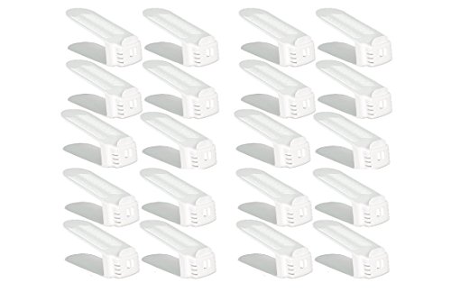 Space-Saving Shoe Slotz Storage Units in Ivory | As Seen on TV | No Assembly Required | Limited Edition Price Club Value Pack, 10 Piece set - 2 Pack