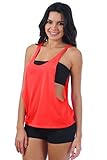 Women's Juniors Open Sides Sleeveless TANK TOP: HOT PINK