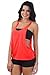 Women's Juniors Open Sides Sleeveless TANK TOP: HOT PINK