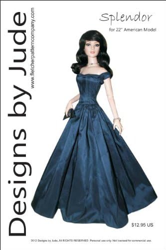 Splendor Printed Sewing Pattern for 22" American Model Doll