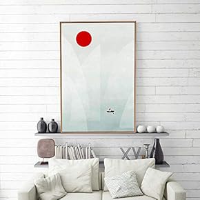 Framed Home Artwork Abstract Simple Style for Living Room Bedroom