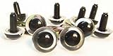Sassy Bears 12mm Translucent Clear Safety Eyes for Bear, Doll, Puppet, Plush Animal and Craft - 10 Pairs