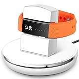 For Fitbit Ionic Charger, Epuly for Fitbit Ionic Accessories Women Men Charging Stand/Dock/Station/Holder/Cradle with 3 feet Charging Cable for Fitbit Ionic Smartwatch White