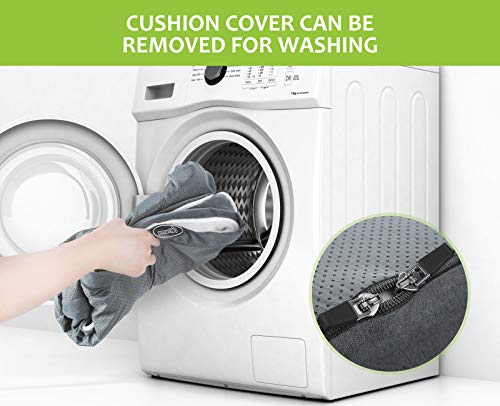 Pecute Orthopedic Dog Sofa Bed (L 89 * 56 * 18 cm), Egg Crate Memory Foam Pet Couch Bed with 3 Sides Bolster for Good Support, Removable Washable Cover, Non Slip Base, Ideal for Medium Dogs & Cats