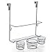 Home Intuition Hair Styling Station Organizer, Over The Cabinet Door (Silver)