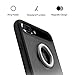iPhone 7 Plus(5.5 inch) Case, ROCK MOOST [Ring Holder Case M2] 360 degree Rotated Kickstand Case for iPhone 7 Plus (2016) (5.5inch) [Black]