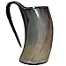 5MoonSun5's VIKING DRINKING HORN MUG Handcrafted Ox Cup Goblet - Drink Mead & Beer Like Game of Thrones With This Large Ale Stein - A Perfect Present For Real Men (HBN-VC)