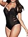 Creabygirls Womens Plus Size Monokini Bikini Hollow Out Halter Swimsuit