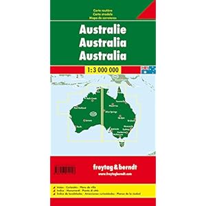 Australia Road Map FB 1:3M (English, Spanish, French, Italian and German Edition)