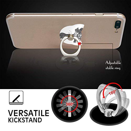 Ring Holder Guitar Tree Cat Type Ring Mobile Phone Holder Adjustable 360° Rotation Phone Stand for IPad Phone X/6/6s/7/8/8 Plus/7, Galaxy S9/S9 Plus/S8/S7 Android Smartphone