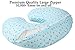Knlpruhk Floral Nursing Pillow Cover Set 2 Pack Jersey Knit Soft Hypoallergenic Slipcovers for Breastfeeding Moms Baby Girl Boy Fits On Infant Nursing Pillow