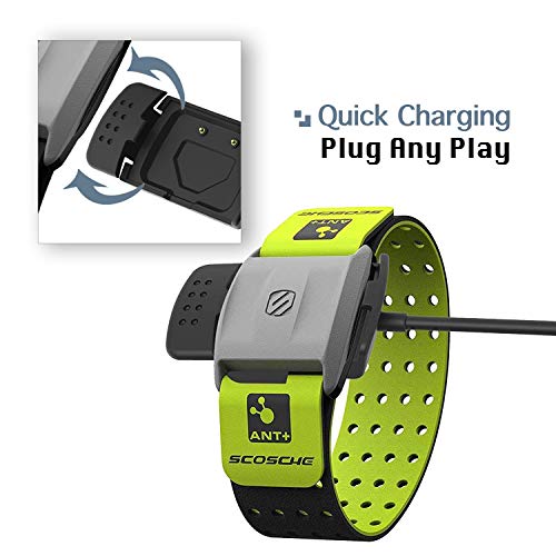 KELIFANG Scosche Rhythm+ Charger, Replacement USB Charging Cable, Charger Dock for Scosche Rhythm Plus Heart Rate Monitor with Armband