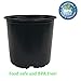Viagrow 3 Gal. Plastic Nursery Pots (11.36 Liters) 10-Pack
