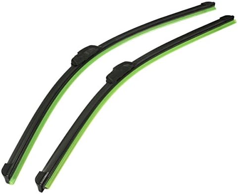 Pair 24 inch 22 inch J-Hook Car Window Wind Shield Wiper Blade Bracketless Universal