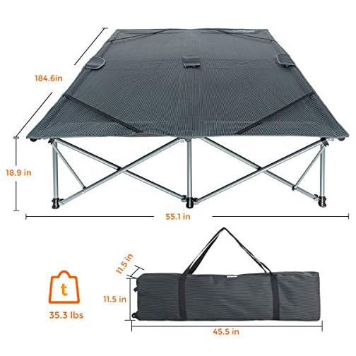 kingcamp double camping cot