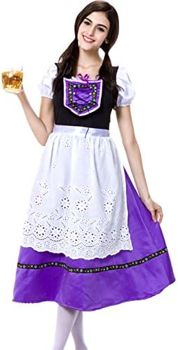 PINSE Sexy German Womens Dirndl Oktoberfest Costume