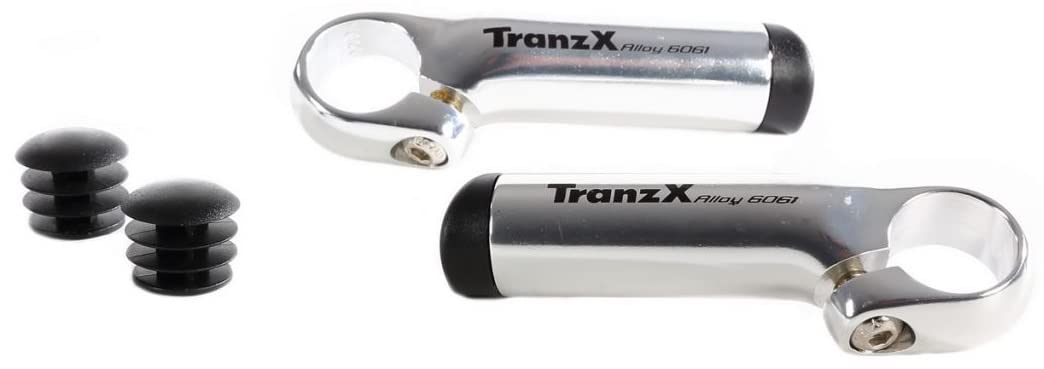 TranzX Unisex's JD-888 Bar-End, Silver, Uni