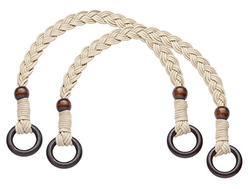 Trendybag-Taschengriffe, geflochten,natur, 2 Stück