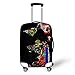 FOR U DESIGNS 26-30 Inch Black Classic Flag Polyester Elastic Luggage Cover with Zipper