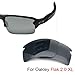 LOTSON Replacement Dark Black Polarized Sunglasses Lenses for Oakley Flak 2.0 XL OO9188