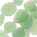 Cultured Sea Glass Flat Freeform Beads 18-28mm Opaque Seafoam Green (5 Pieces)