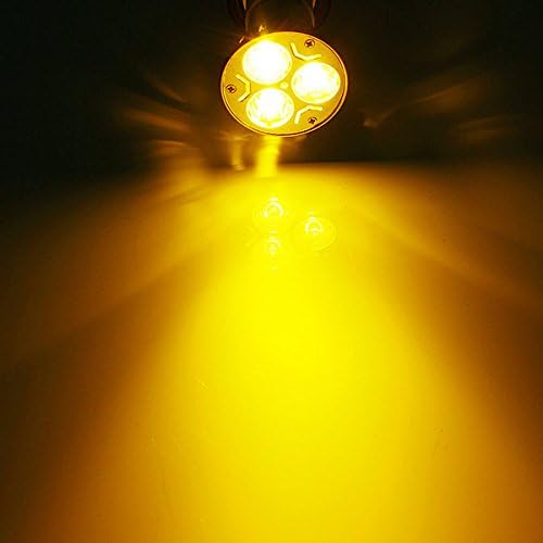MASUNN GU10 3W AC 220V 3 LEDs Red/Yellow/Blue/Green LED Spotlight Bulbs - Yellow