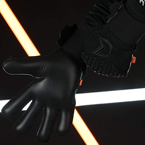CATCH-KEEP-Nero-Deep-Dark-Guantes-de-portero-profesionales-para-adultos-con-agarre-interno-extremadamente-fuerte-y-corte-perfecto-palma-de-neopreno-para-maxima-seguridad