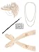 Zivyes 1920s Accessories Headband Necklace Gloves Costume Holder Flapper Costume Accessories for Women