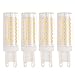 Bogao G9 Base 88-SMD 2835 8W LED Light Bulb, 600-700LM, Equivalent to 70W Halogen Lamp Replacement, AC 110V-130V, 360 Omni-direction Beam Angle, Non-dimmable 3000K (4 Pack warm White)