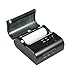 MUNBYN 80MM Bluetooth Mobile Thermal Receipt Printer Micro-USB Printer with 2000 mAh Rechargeable Battery Compatible with Android/iOS/Windows System POS Software Supported ESC/POS Command