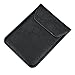 aubaddy Double Pouch Leather Sleeve Bag Slim Travel Case for iPad Mini/Mini 2/Mini 3/Mini 4 (Black)