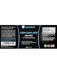 Alpha Lipoic Acid Plus Acetyl L-Carnitine Antioxidant Supplement ALA ALC...