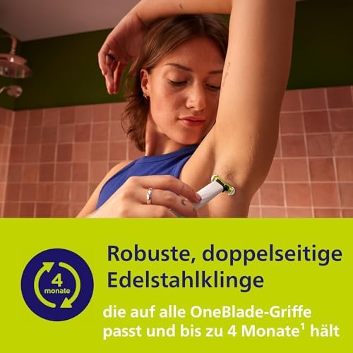 OneBlade Intimate, Intimrasur, Trimmen & Rasieren mit extra Hautschutz, Für eine gründliche und angenehme Rasur – ohne komplett glatt zu rasieren, Modell QP1924/28