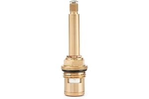 Copper Shower Bath Tap Valve Cartridge Long Tall Stem Insert for Smooth Water Flow (anti-clockwise)