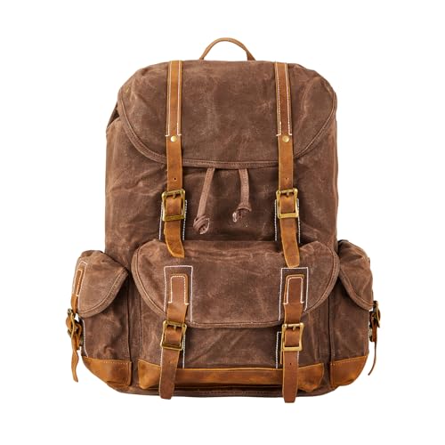 BRASS TACKS Waxed Canvas Rucksack Backpack