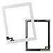 Toontor for iPad 2 Screen Replacement Assembly, Touch Glass Screen Digitizer Parts with Home Button & Camera Holder + Free Tool Kits + Adhesive Tape Pre-attached (White)