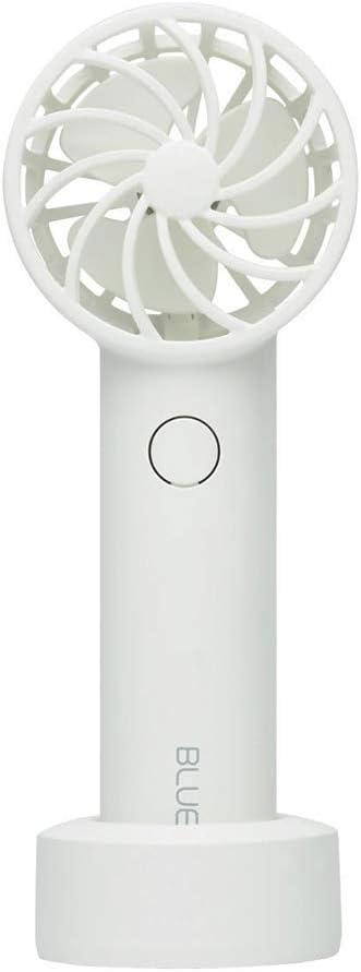 BLUEFEEL Mini Head Fan Pro Electric Portable Handheld Desk Pocket USB Rechargeable 3 Speeds Strong Wind with 2,600mAh Battery for Travel Office Indoor Outdoor Household (White)