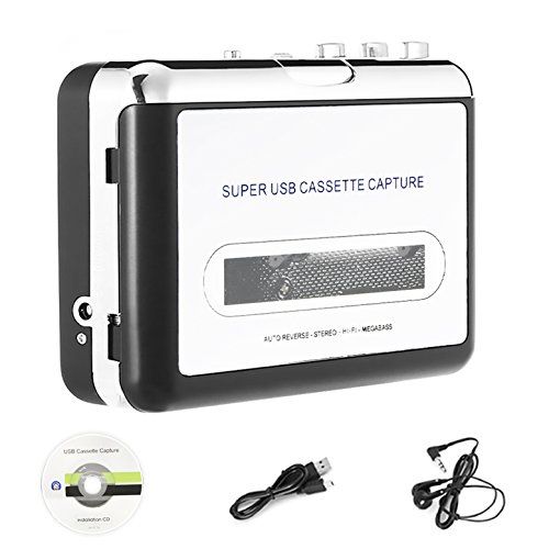 Portable cassette player cassette-to-mp3 cd converter, …