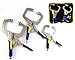 KOTTO 3 Packs Heavy Duty Locking C-Clamp Set, 6 Inch, 9 Inch and 11 Inch Locking Pliers Tools With Swivel Tips with Storage Bag for Craftsmen, Home & Workshop Use