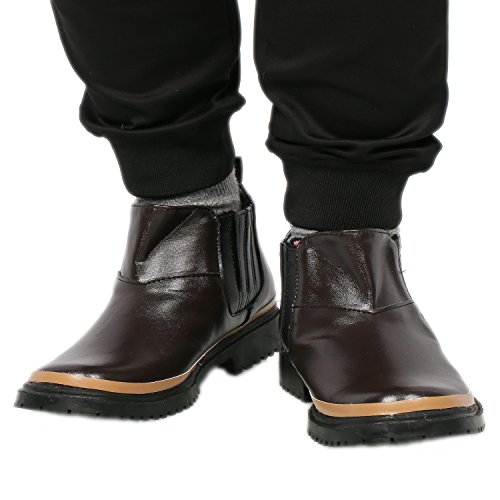 Chirrut Imwe Shoes Men's Brown Deluxe PU Ankle Boots Cosplay Boots