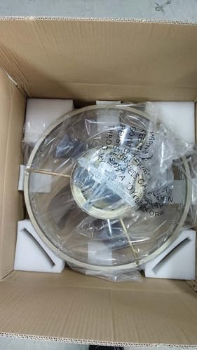 Quiet Ceiling Fans with Lights Remote Control, Modern Lighting Fan Ceiling Light LED Dimmable Ceiling Fan Lamps for Bedroom Living Room, Fan Reversible and 6 Speeds (Gold, 40CM)