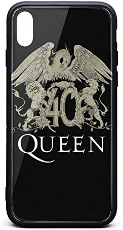 Queen Band Fashion Phone case for iPhone x/xs/xs max Music Revel Shock Absorption TPC Tempered Glass Fineapple Designer Cover Case
