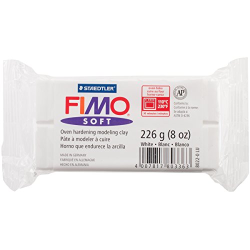 STAEDTLER 8022-0 LU FIMO Soft Oven-Bake Clay 8oz-White