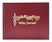 BookFactory Wine Journal/Wine Log Book/Wine Collector’s Diary/Wine Notebook - Burgundy Leather Cover - 72 Pages Section Sewn Hardbound 8 7/8'' x 7'' (LOG-072-XLO-TWR-WINE-XMT43R)
